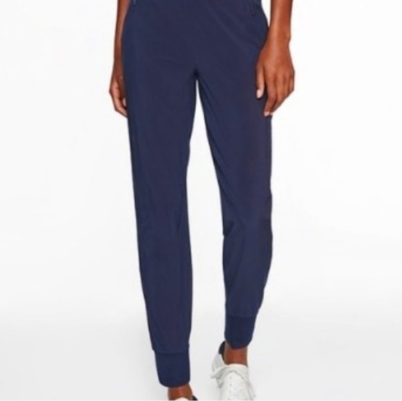 Athleta Soho Jogger Sz 8 Navy Blue - Picture 3 of 10